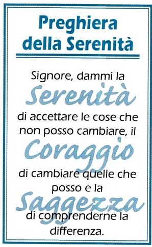 E/17.2 Preghiera della Serenità (bianco/azzurro)